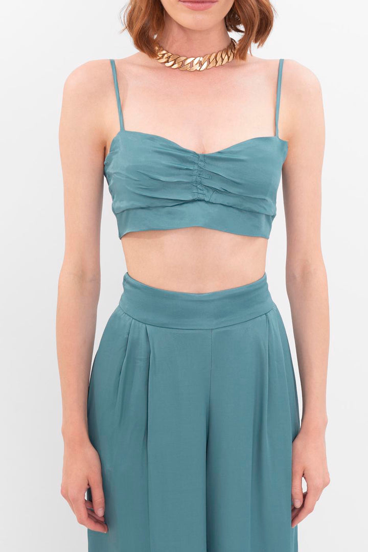 BSL Women Strapped satin bustier - Heroica Guaymas