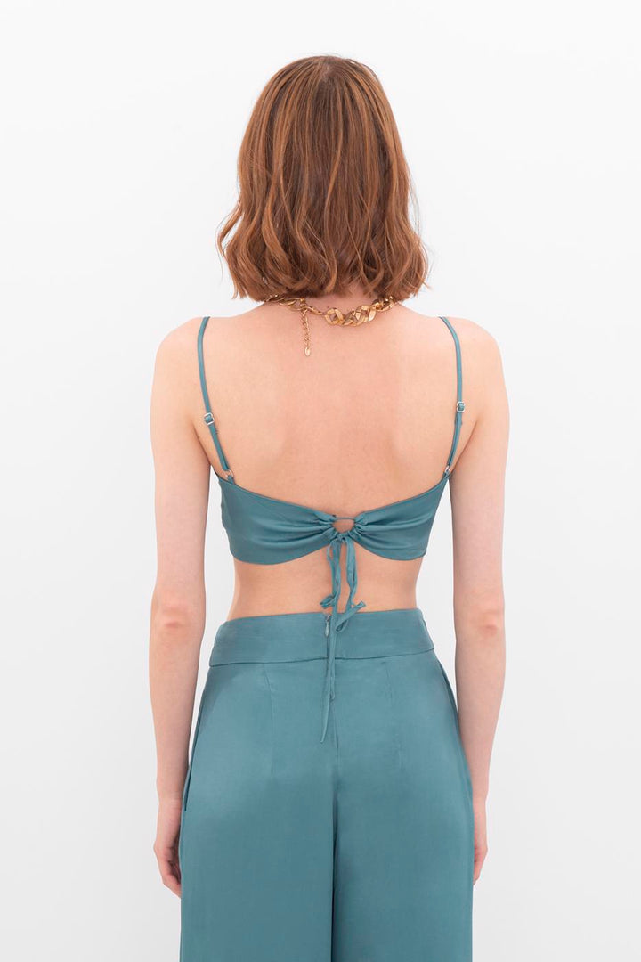 BSL Women Strapped satin bustier - Heroica Guaymas