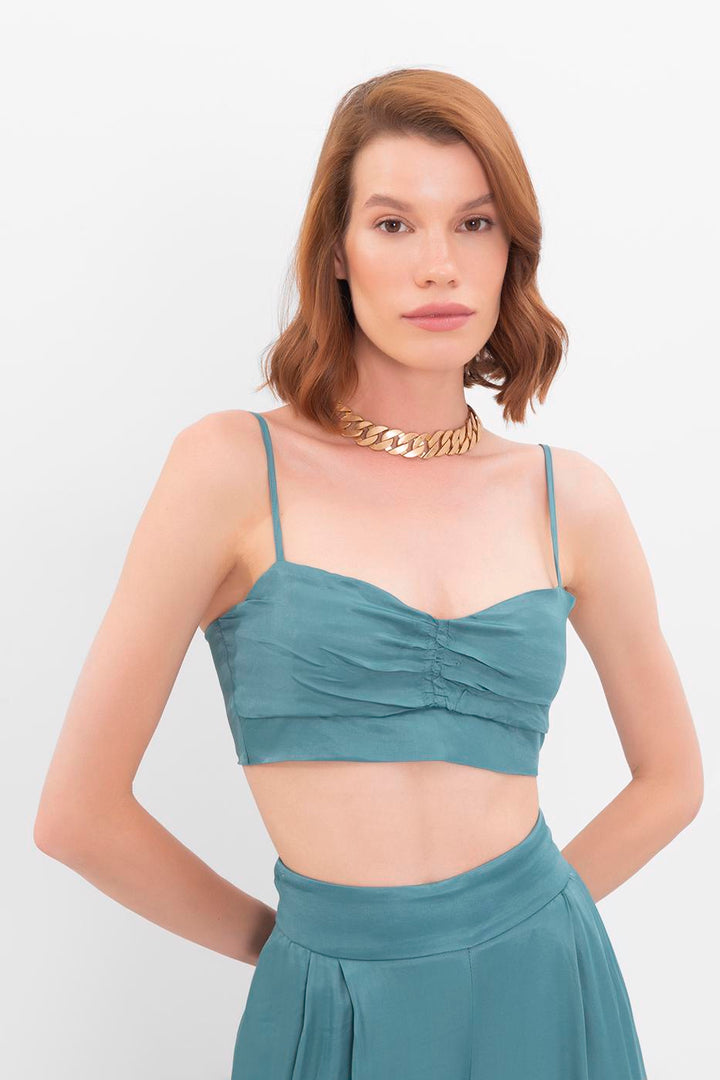 BSL Women Strapped satin bustier - Heroica Guaymas
