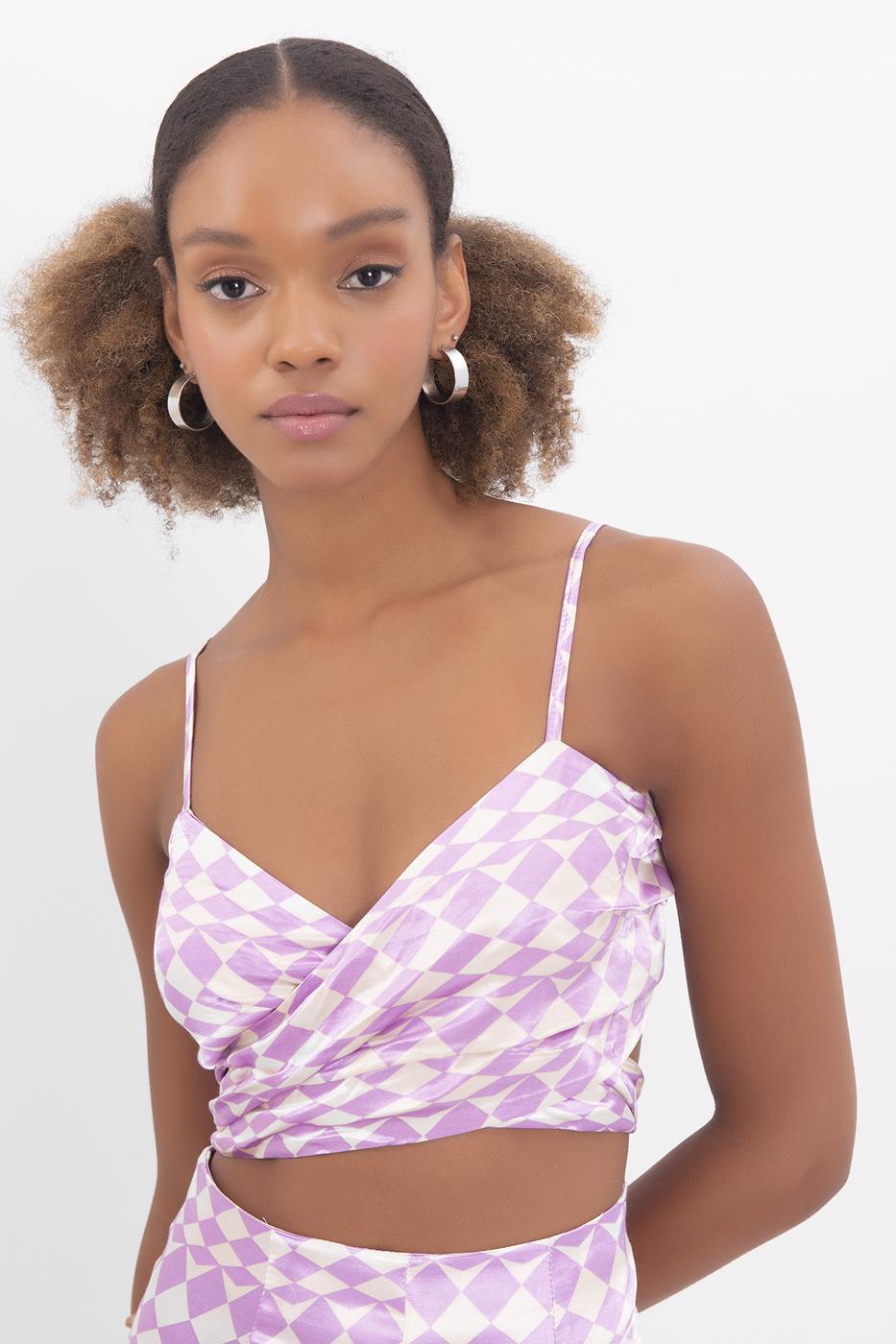 BSL Women Strapped satin bustier - Tequisquiapan