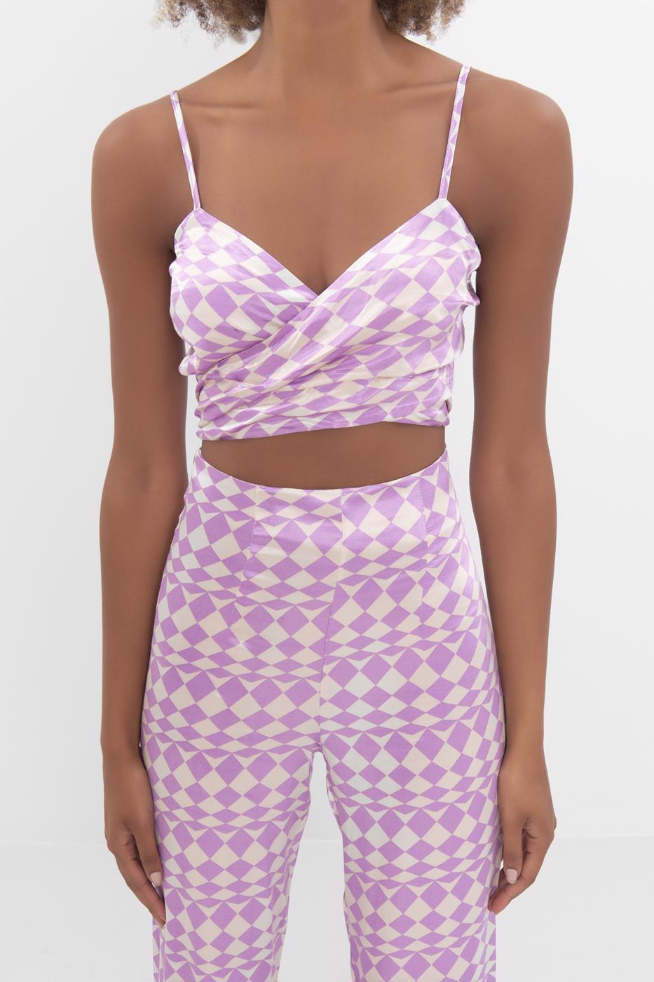 BSL Women Strapped satin bustier - Tequisquiapan