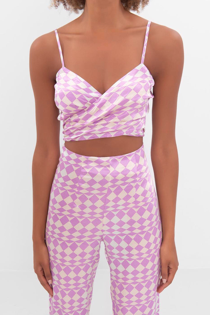 BSL Women Strapped satin bustier - Tequisquiapan