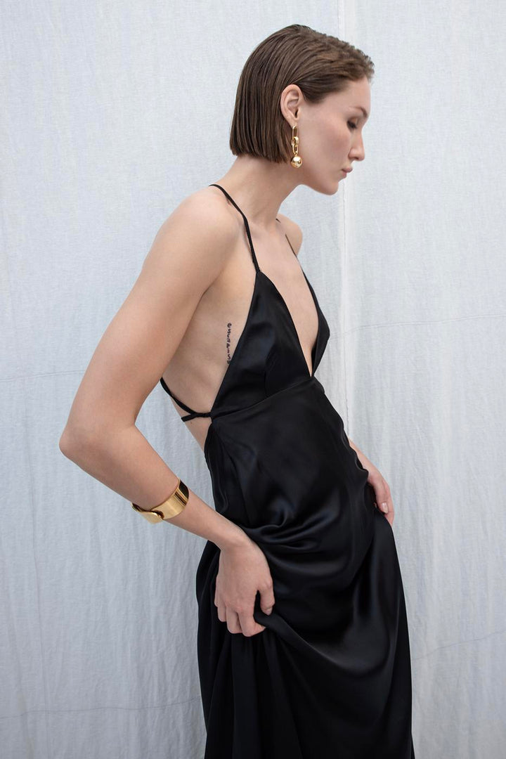 BSL Women Strappy Satin Maxi Dress - Tampa