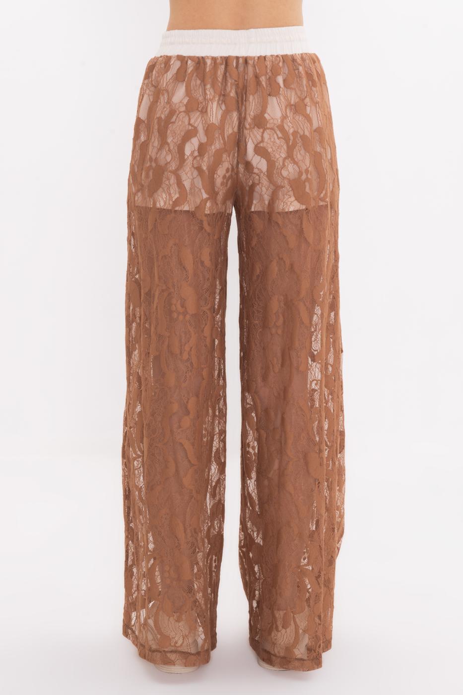 BSL Women Lined Lace Loose Trousers - Koblenz