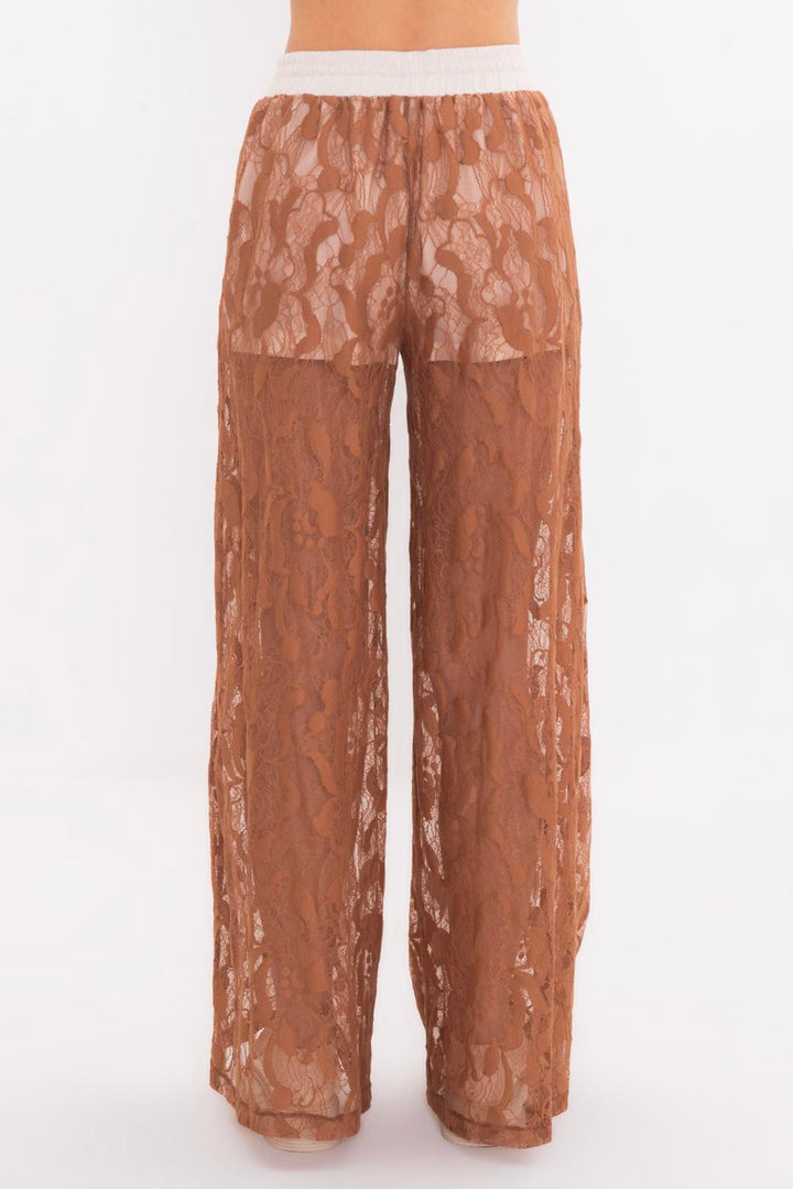 BSL Women Lined Lace Loose Trousers - Koblenz