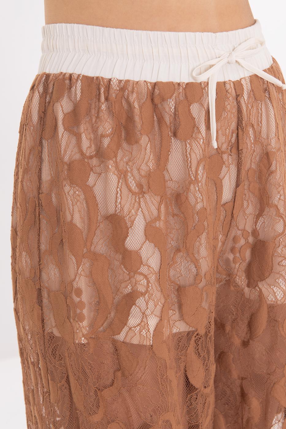 BSL Women Lined Lace Loose Trousers - Koblenz