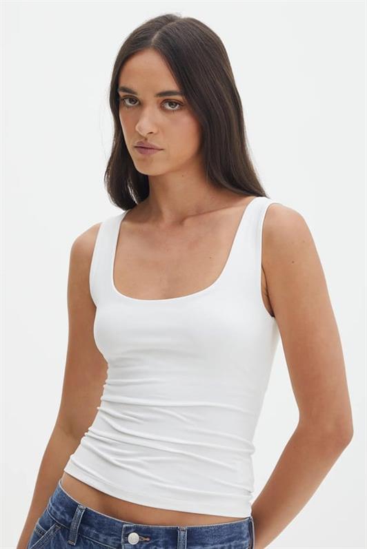 MDX Ecru Thick-Strapped Women's Blouse MG1998 - Kerkrade