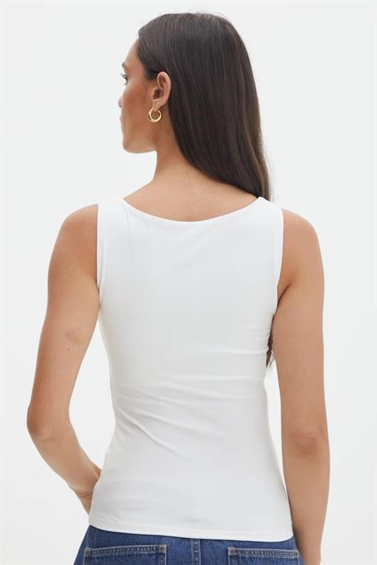 MDX Ecru Thick-Strapped Women's Blouse MG1998 - Kerkrade