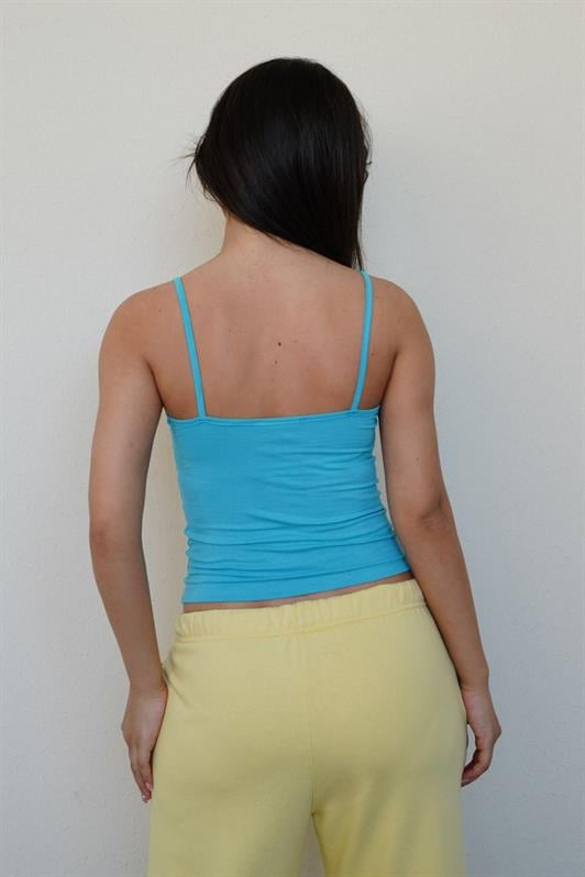 MDX Turquoise Strapped Basic Women's Tank Top MG2094 - Istres