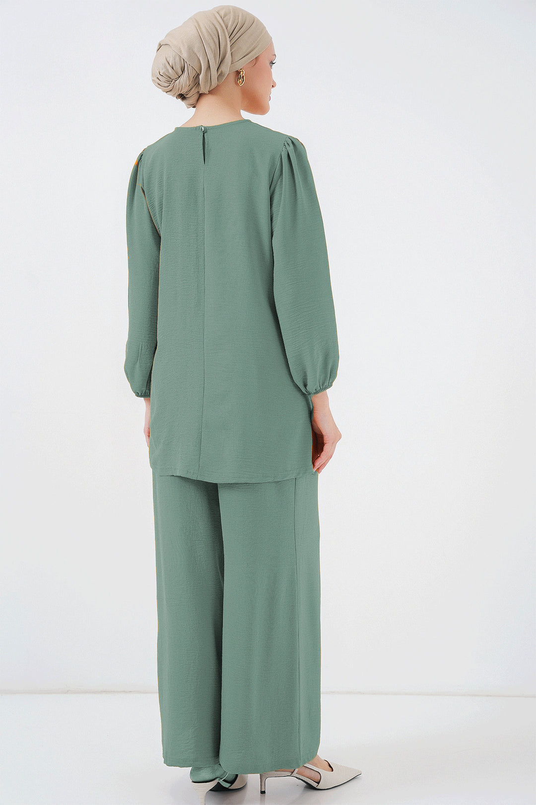 BGD Women Ayrobin Tunic Pants Top Set 6712 - Sage Green - Croydon