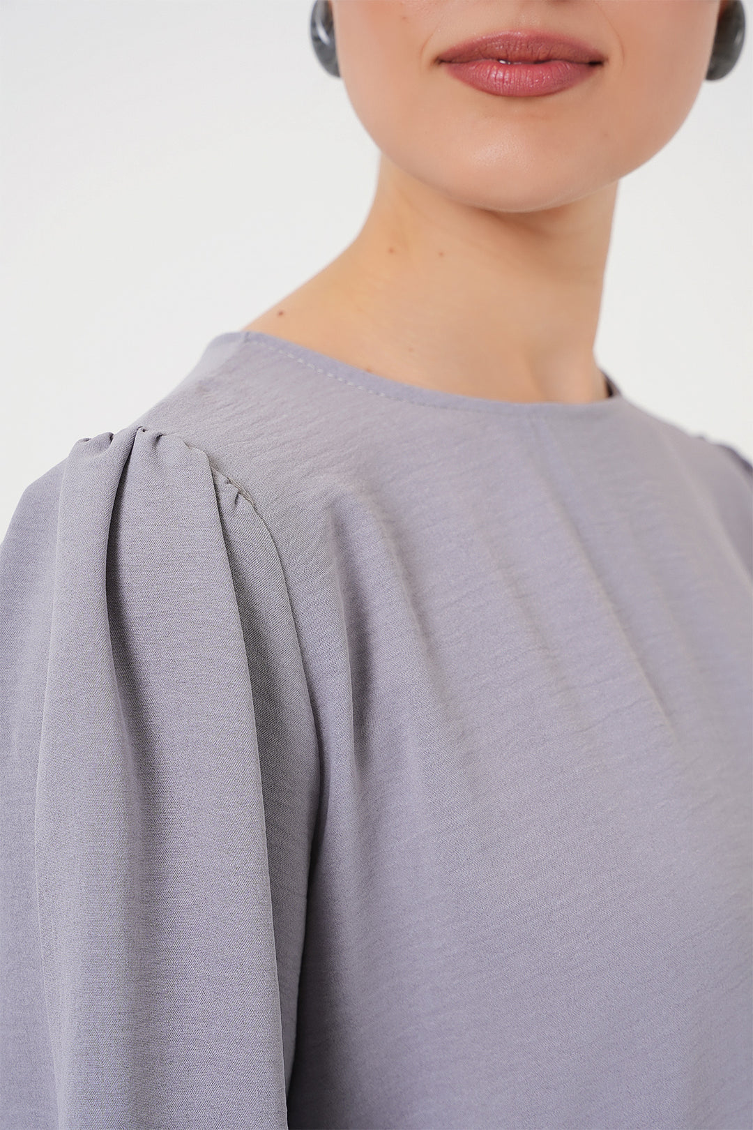 BGD Women Ayrobin Tunic Pants Top Set 6712 - Gray - Graz
