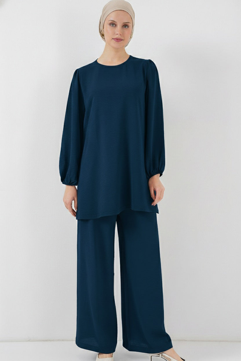BGD Women Ayrobin Tunik Pantolon Alt Üst Takım 6712 - Petrol - Camarillo