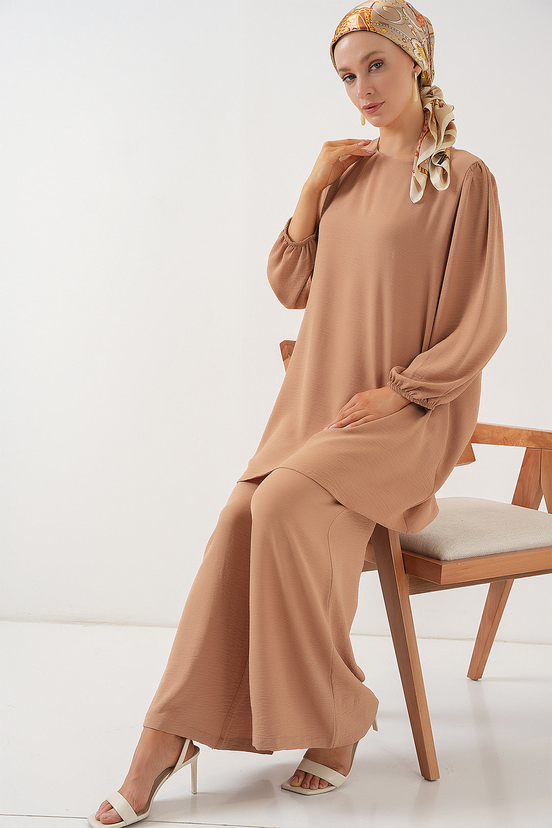 BGD Women Ayrobin Tunic Pants Suit 6712 - Mink - Wauwatosa
