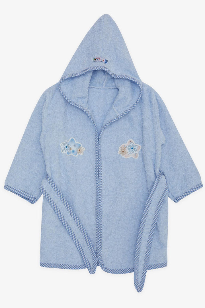 BRE Apple Boy Baby Boy Bathrobe Sea Star مطبوعة 1-4 سنوات، أزرق - Épinay-sur-Seine