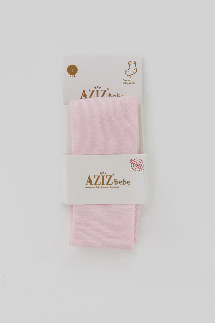 BRE Aziz Bebe Kız Çocuk Külotlu Çorap Basic 3-6 Yaş , Pembe - Guasave