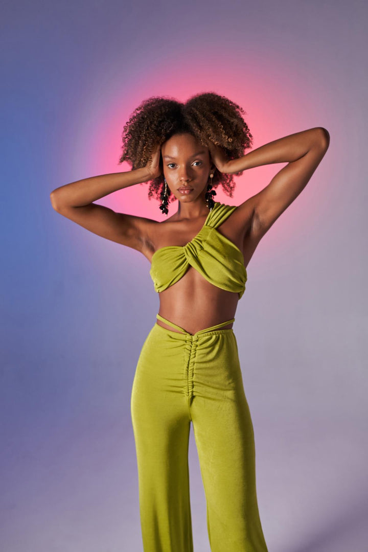 HLLY Women Beatrice Crop Green - Arona