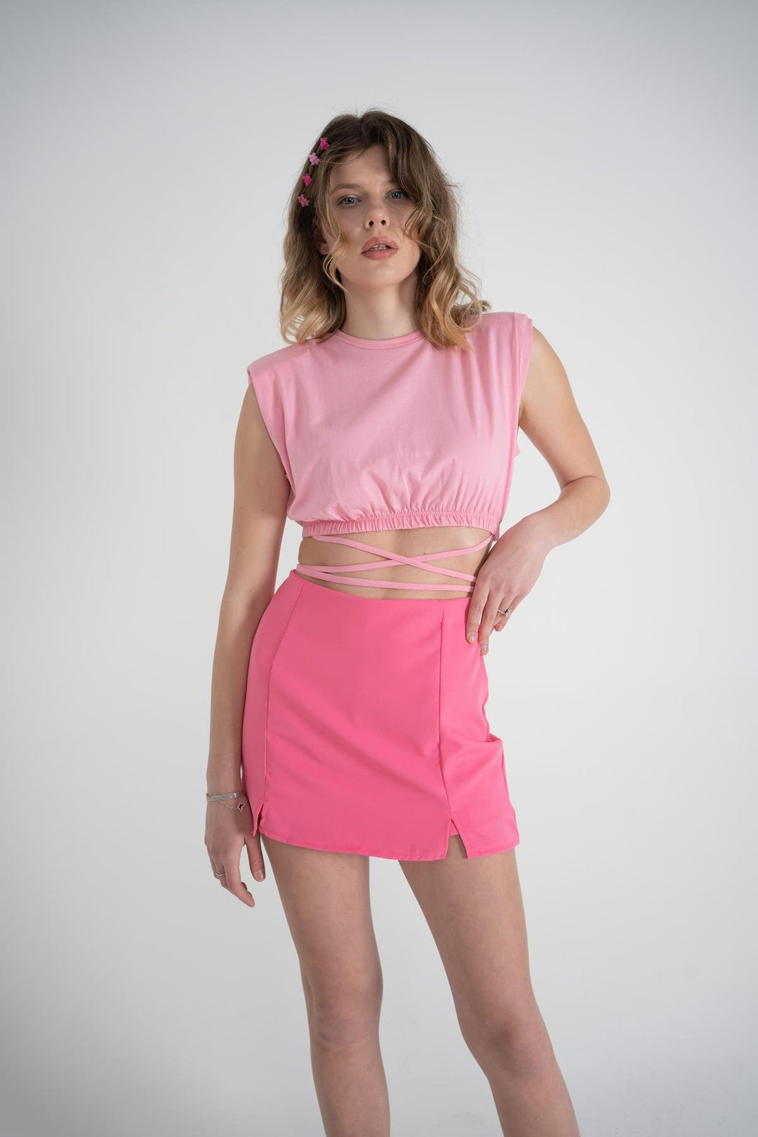 HLLY Women Candy Tshirt Pink - Guacharachi