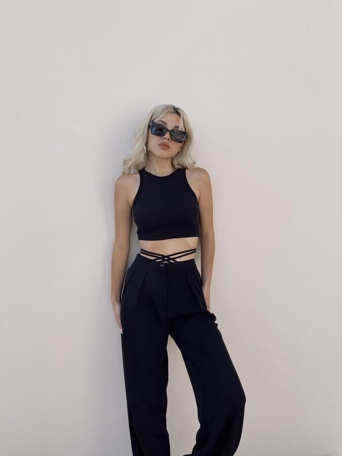 HLLY Women Alonzo Pants Black - Bari