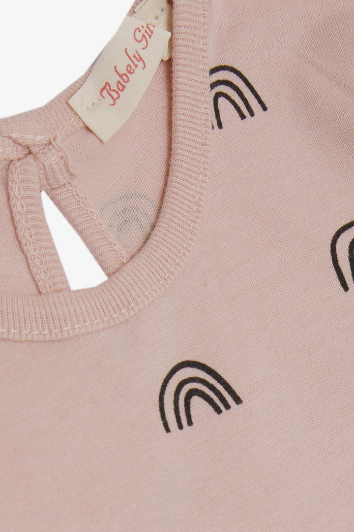 BRE Babely Baby Girl Bodysuit مع نمط قوس قزح 0 سنوات، مسحوق - ليفنوورث