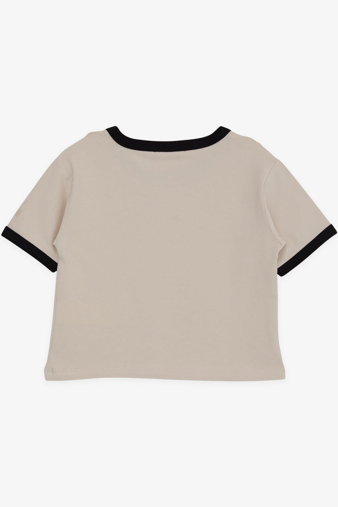 BRE Babely Girl Child T-shirt Crop Cartoon Character Kuromi & My Melody Printed 96 Years, Beige - Greenfield