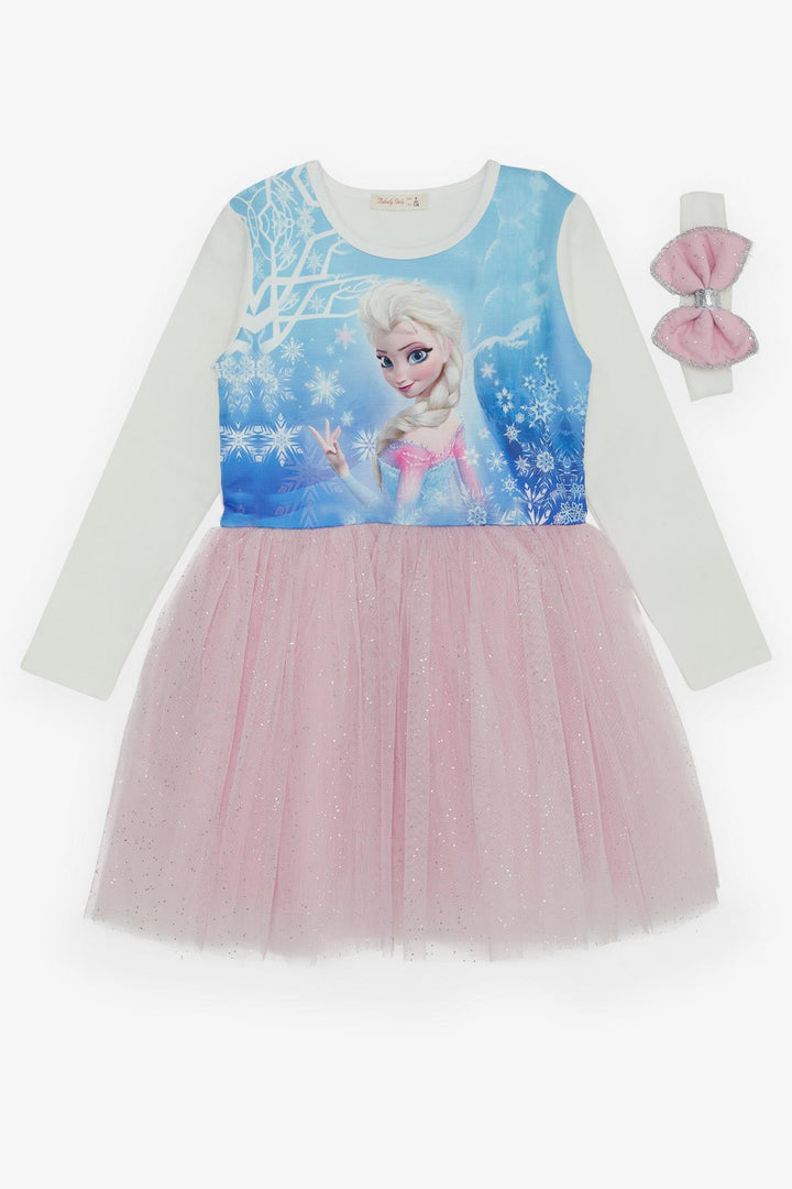 BRE Babely Girl Child Long Sleeve Dress Snow Queen Elsa 50 Years, Blue - Trenton