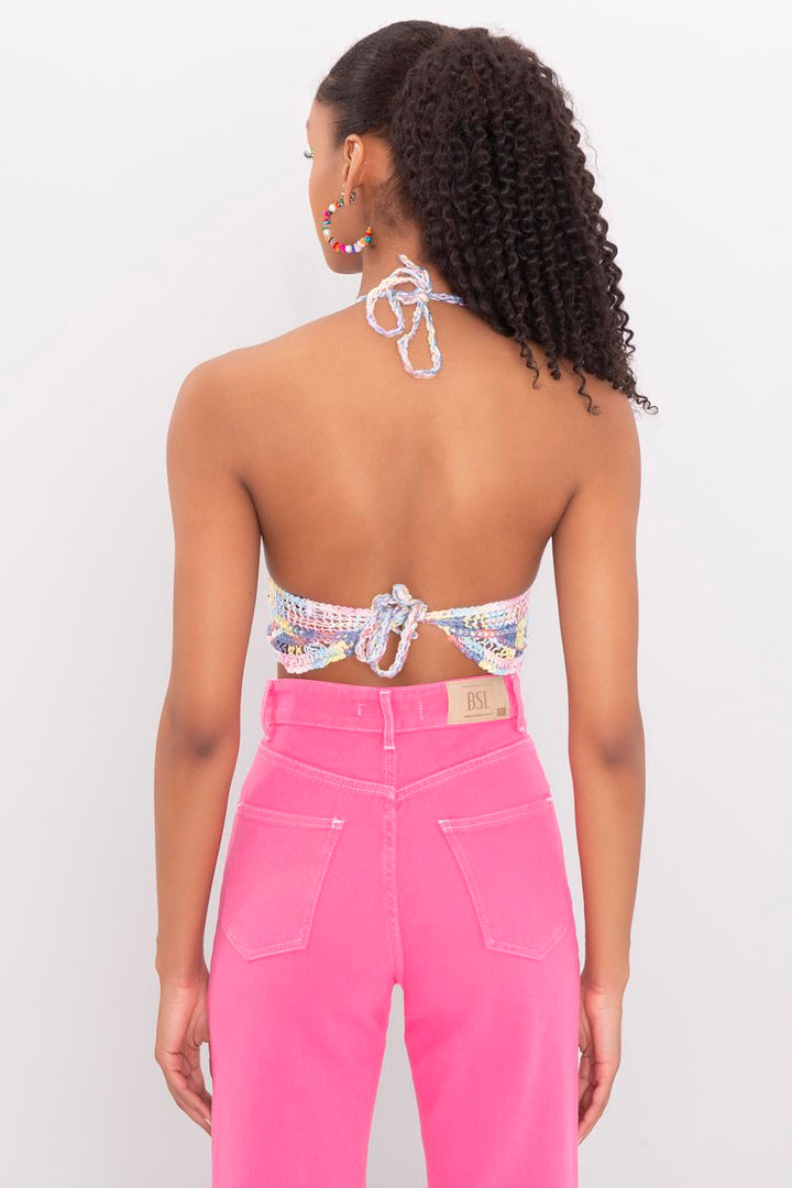BSL Women Strapped Knit Crop Top - Galaţi
