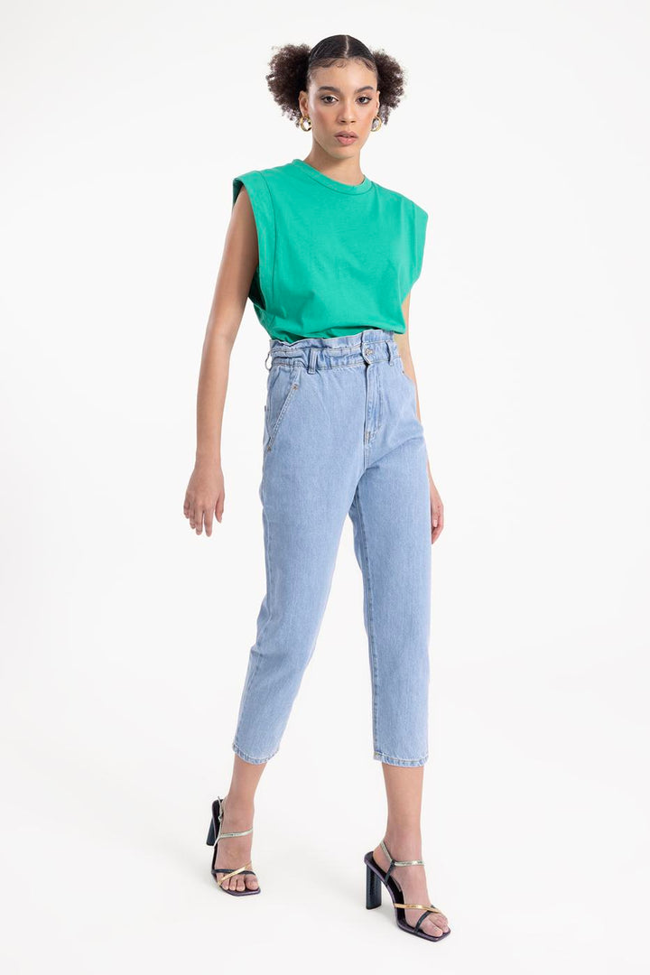 BSL Women Denim Baggy Pants - Beja