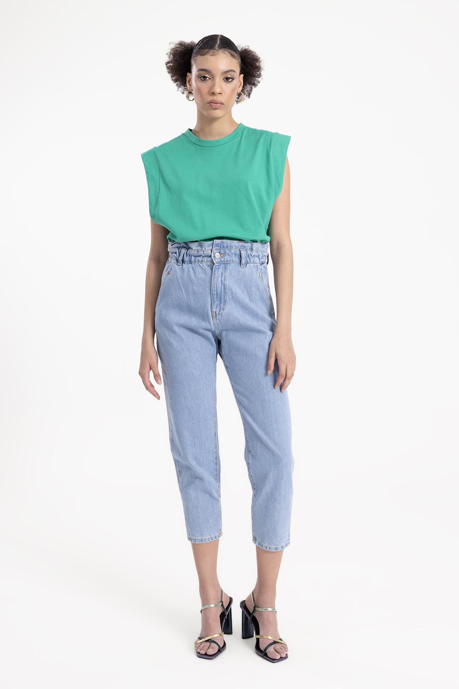 BSL Women Denim Baggy Pants - Beja