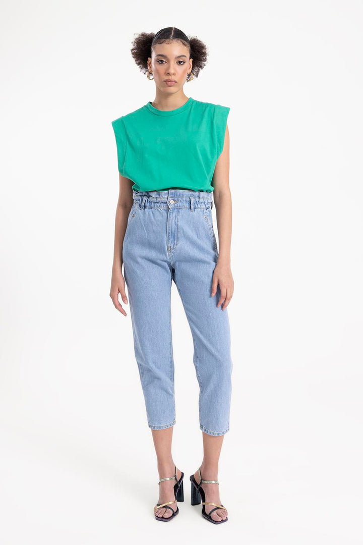 BSL Women Denim Baggy Pants - Beja