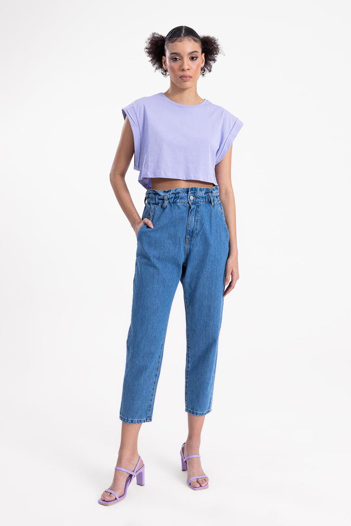 BSL Women Denim Baggy Pants - Miercurea-Ciuc