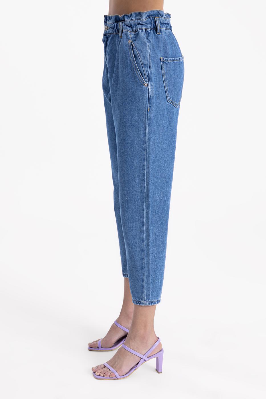 BSL Women Denim Baggy Pants - Miercurea-Ciuc