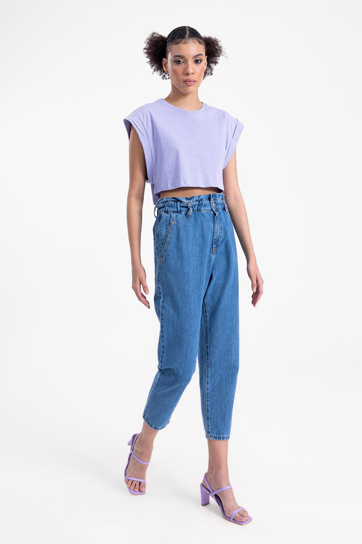 BSL Women Denim Baggy Pants - Miercurea-Ciuc