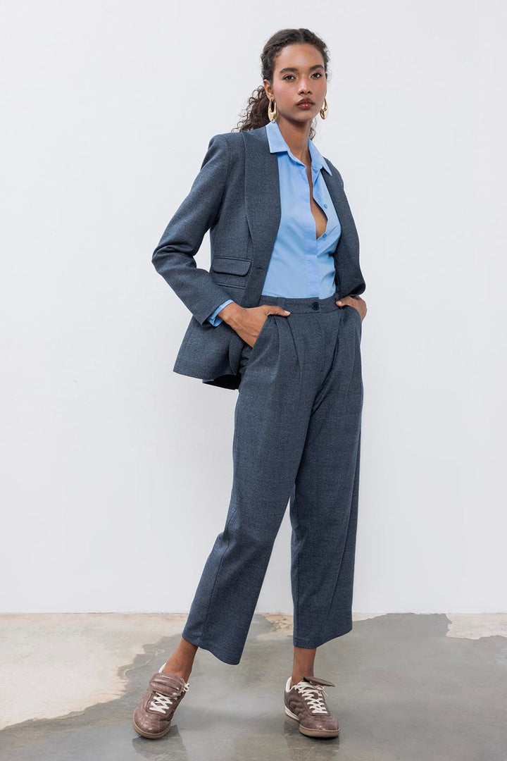 BSL Women Baggy Fabric Trousers - Braga