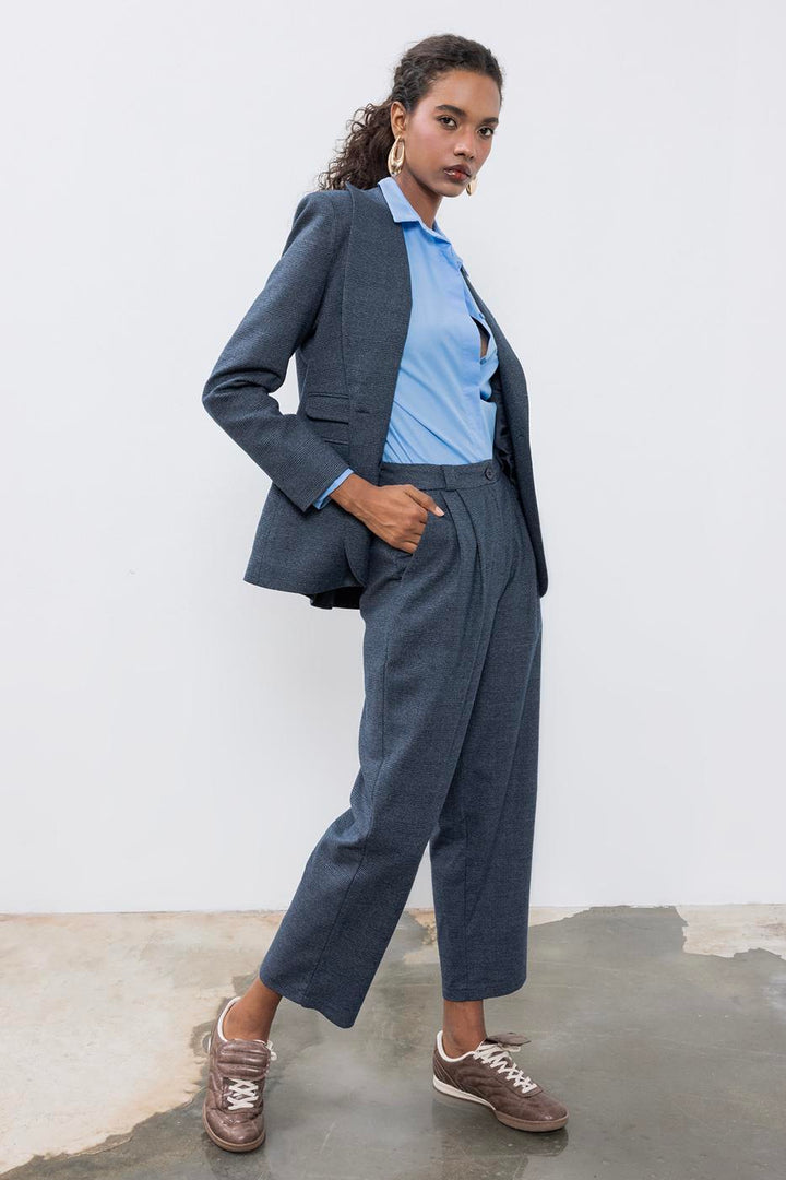 BSL Women Baggy Fabric Trousers - Braga