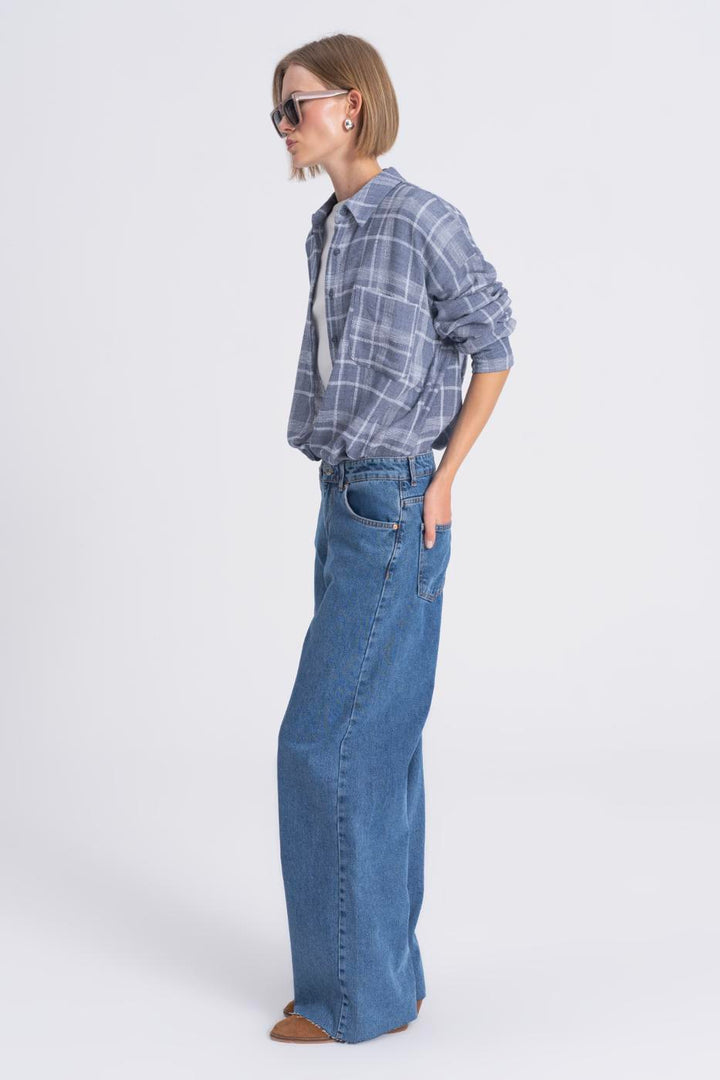 BSL Women Baggy Normal Waist Denim Trousers - Ciudad General Escobedo