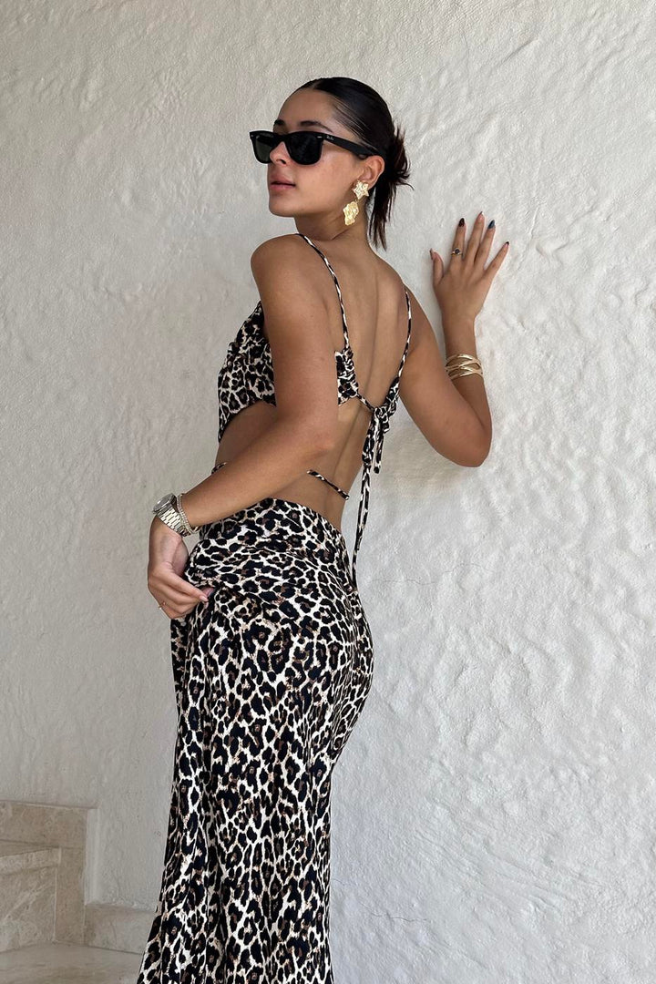 BSL Women Strappy Bustier with Tie Detail - Surprise