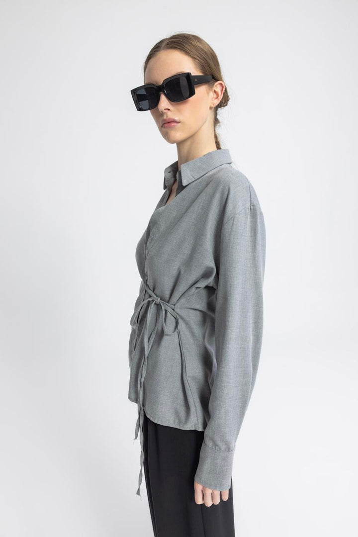BSL Women Tie Detailed Shirt - Baton Rouge