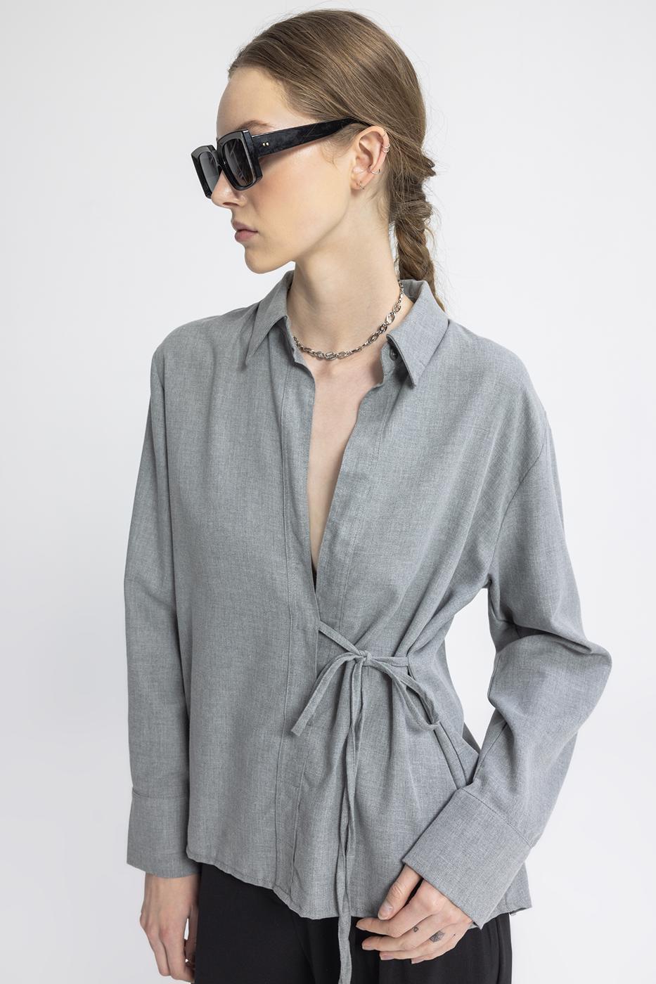 BSL Women Tie Detailed Shirt - Baton Rouge