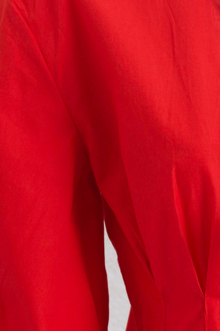 BSL Women Poplin Blouse with Tie Detail - Thun