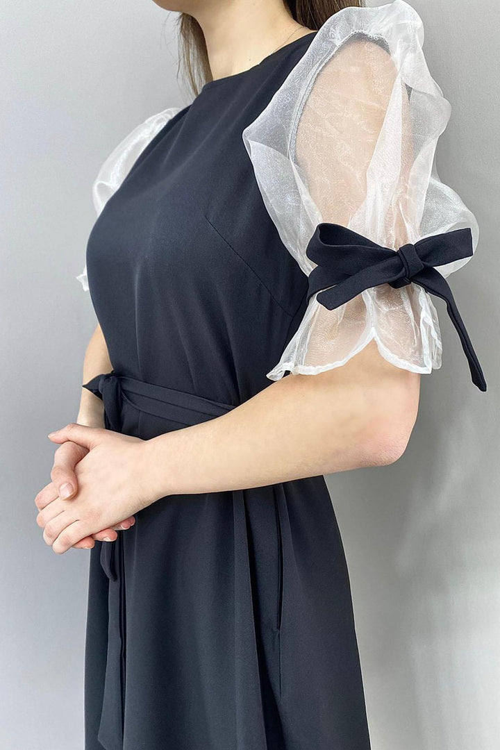 ELS Wrap Dress - Black - San Cugat del Vallés