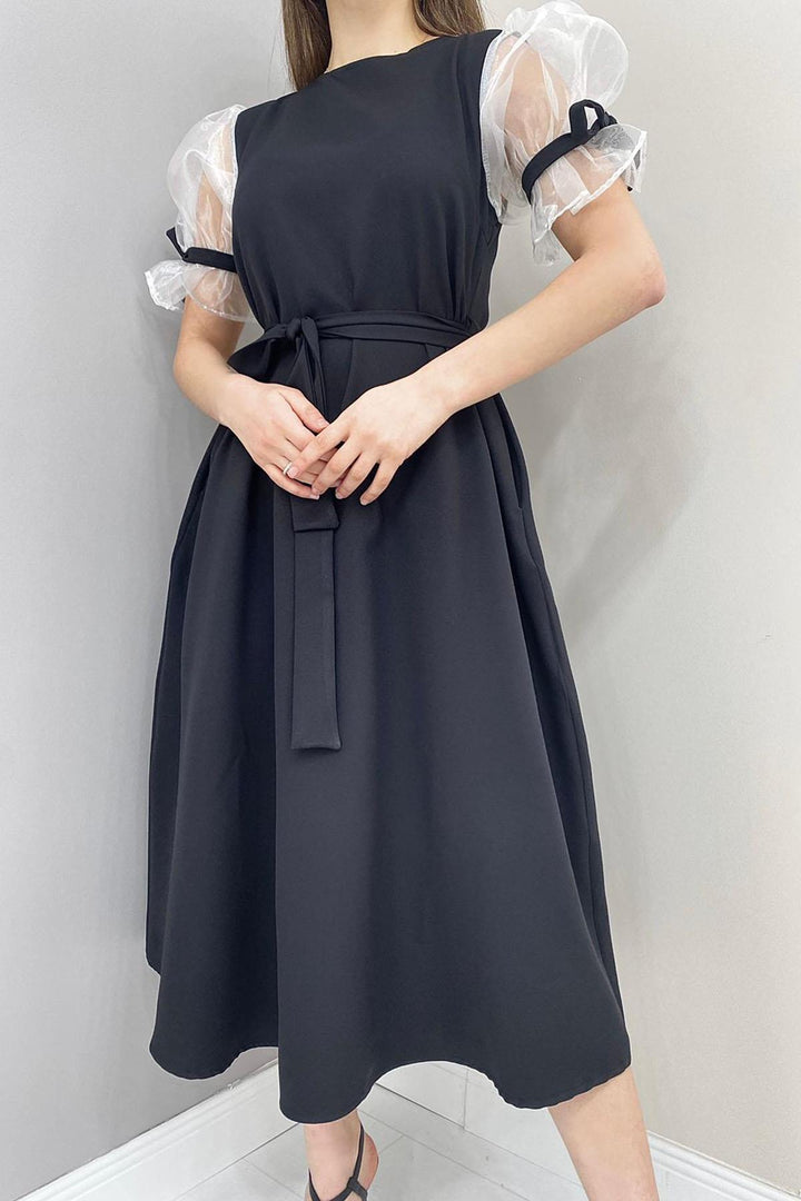 ELS Wrap Dress - Black - San Cugat del Vallés