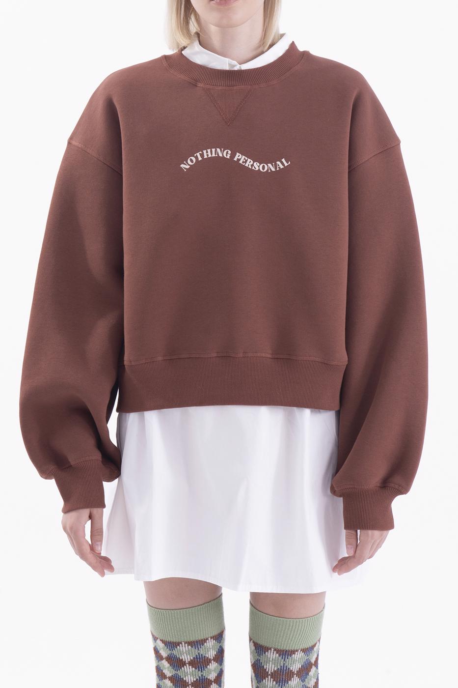 BSL Women Printed basic crop sweatshirt - St. Cloud