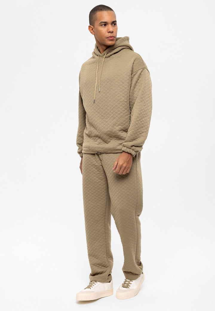 ANT Diamond Patterned Oversize Men's Tracksuit Set - Greenacres