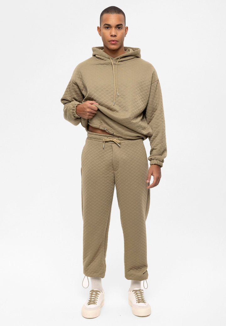 ANT Diamond Patterned Oversize Men's Tracksuit Set - Greenacres