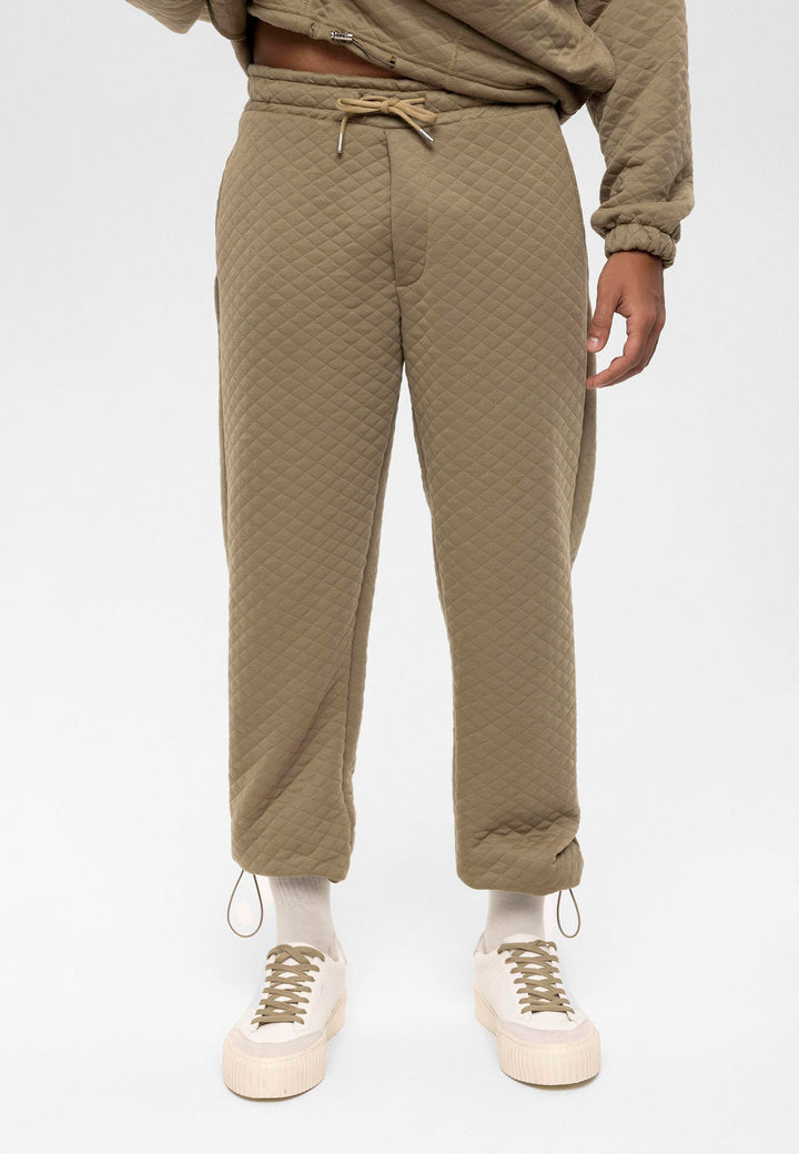 ANT Diamond Patterned Oversize Men's Tracksuit Set - Greenacres