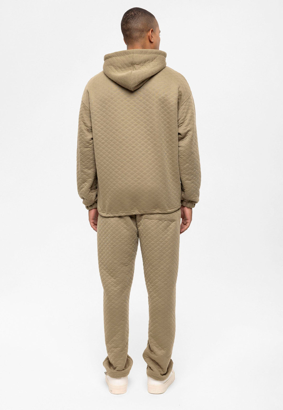 ANT Diamond Patterned Oversize Men's Tracksuit Set - Greenacres