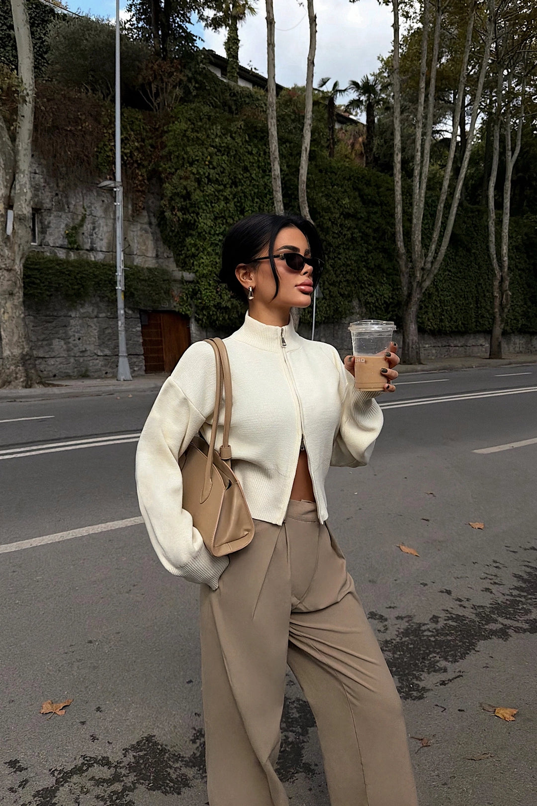 EYY Women Balboa Double Zipper Knit Cardigan - Rainham