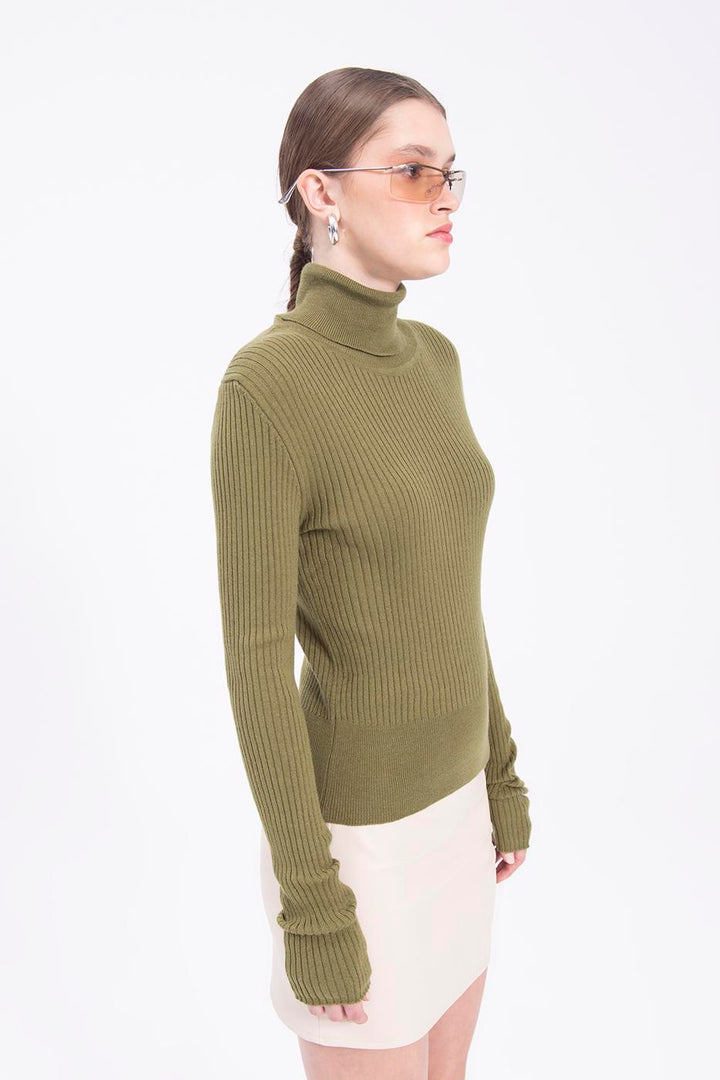 BSL Women Turtleneck knitted top - Saltillo
