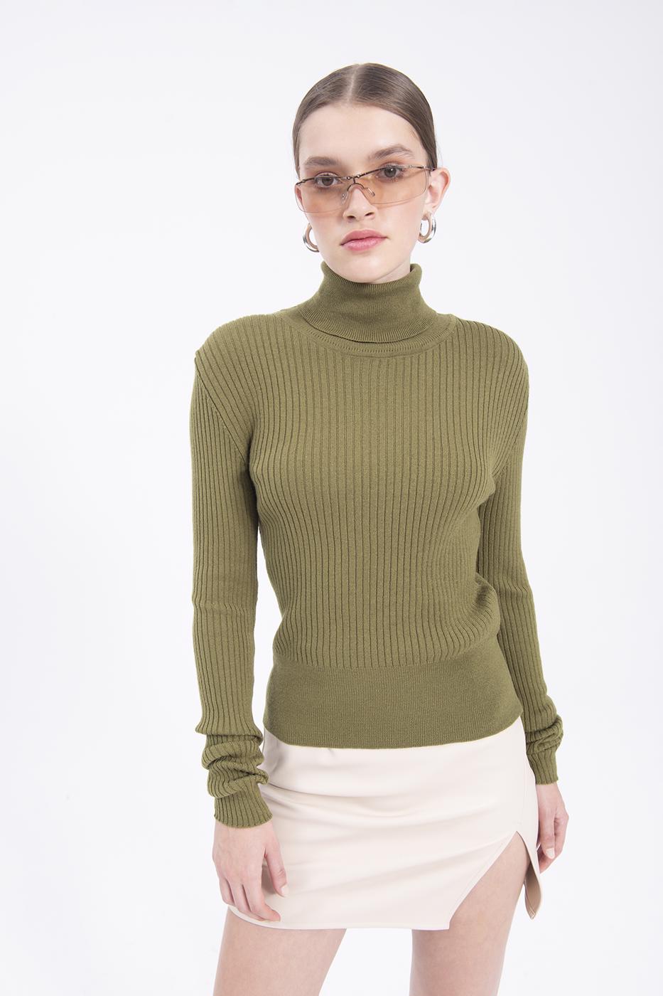 BSL Women Turtleneck knitted top - Saltillo