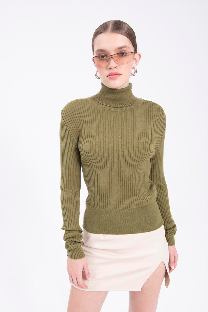 BSL Women Turtleneck knitted top - Saltillo